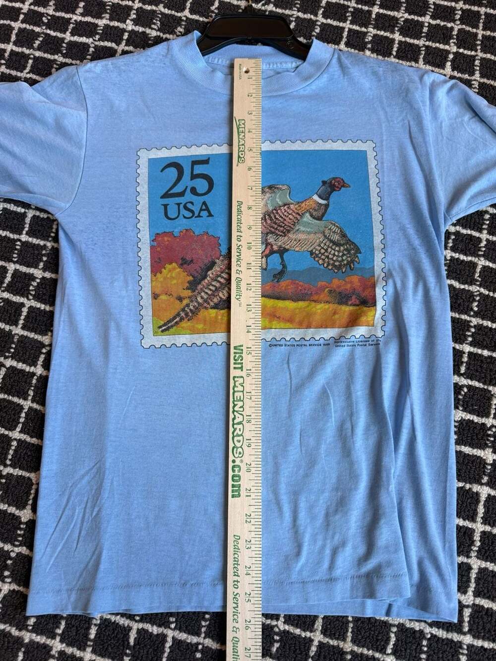 Vintage 1989 United States Postal Service Pheasant Stamp T-Shirt - Picture 4 of 5